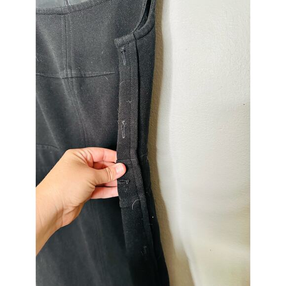 TORY BURCH Black Square Neckline Sleeveless Mini Dress Size 4 - Picture 7 of 8